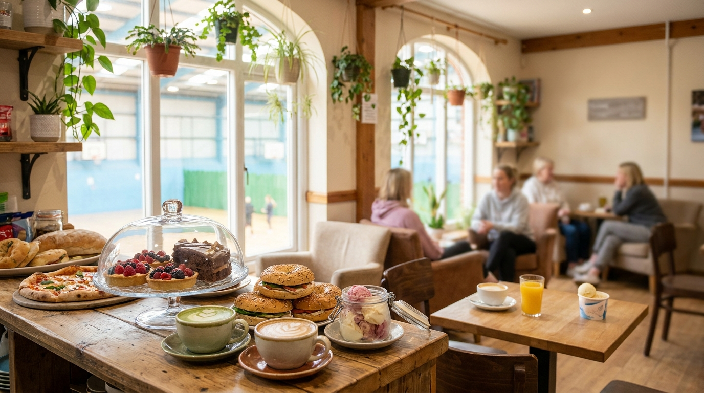Wnętrze Stacja Caffe — pizza, wypieki, kawa